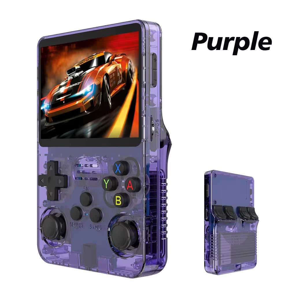 128GB R36S Retro Handheld Video Game Console with Linux System, 3.5-Inch IPS Screen, Portable Pocket Video Player with 64GB Preloaded Games