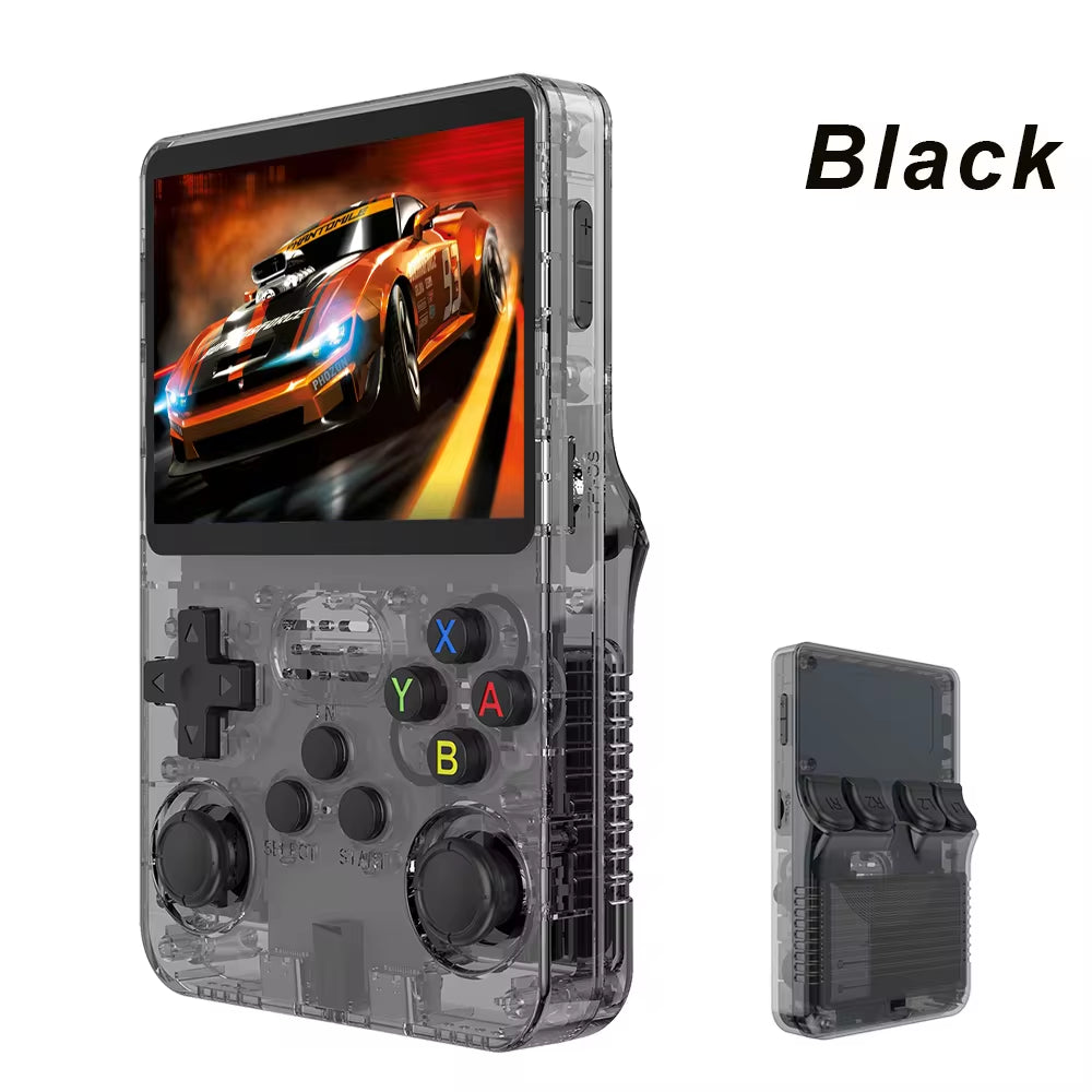 128GB R36S Retro Handheld Video Game Console with Linux System, 3.5-Inch IPS Screen, Portable Pocket Video Player with 64GB Preloaded Games