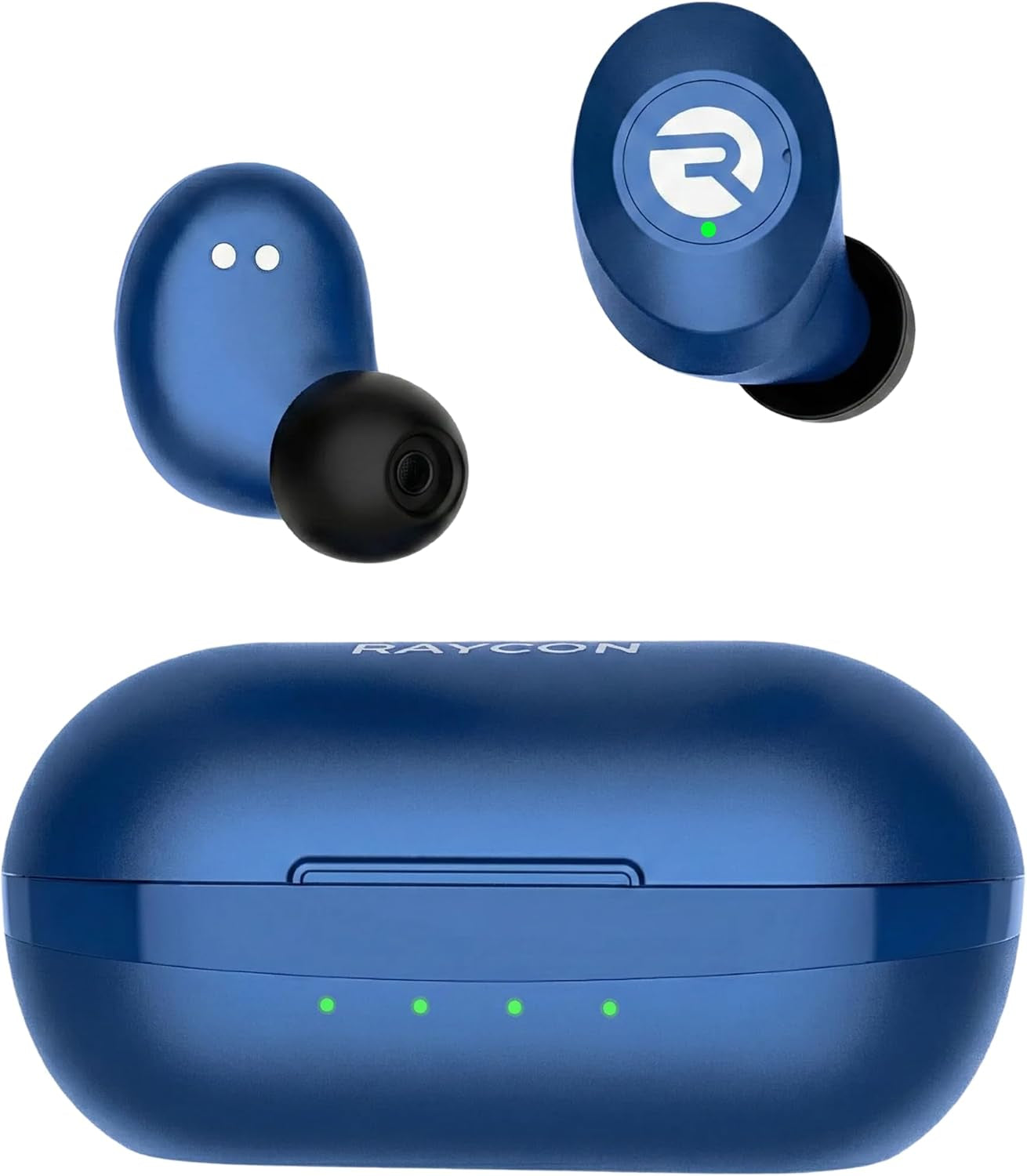 Everyday Bluetooth Wireless Earbuds with Microphone - Active Noise Cancelling, Sweat & Water-Resistant Earphones, Ear Buds Wireless Bluetooth up to 32 Hours Playtime (Blue)